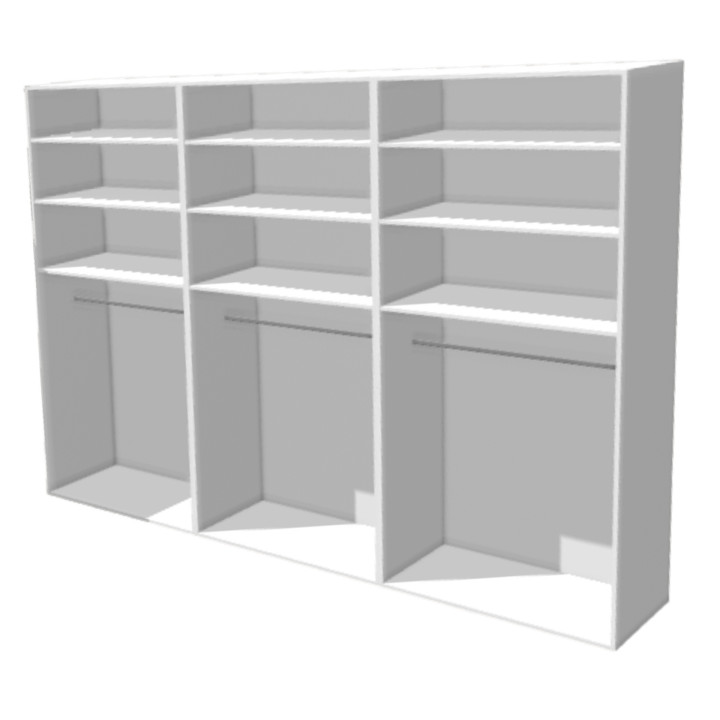 Casa 2 - dressing 270 cm blanc