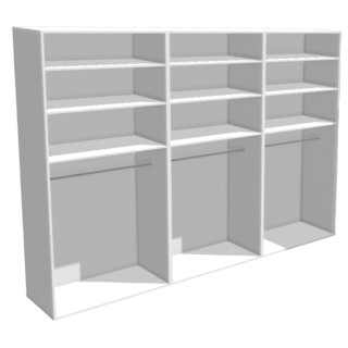 Casa 2 - dressing 270 cm blanc