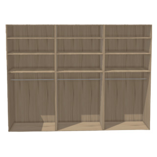 Casa - Dressing 270 cm - Chêne hickory