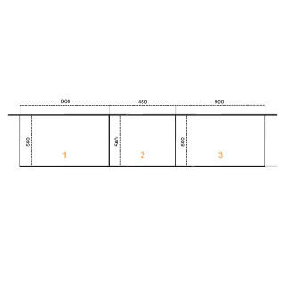 Casa - Dressing 225 cm - Blanc