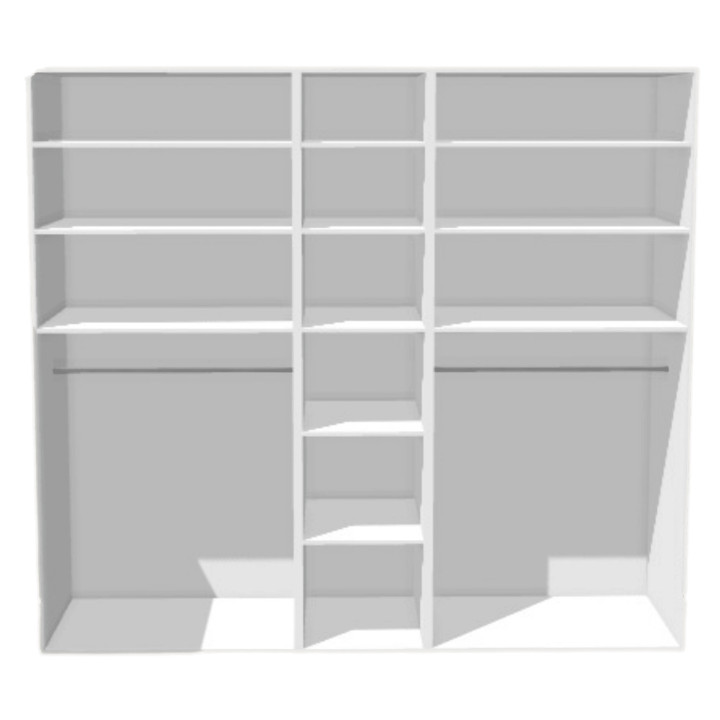 Casa - Dressing 225 cm - Blanc