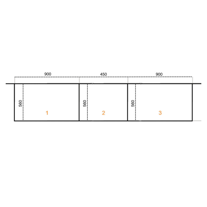 Casa - Dressing 225 cm Chêne hickory