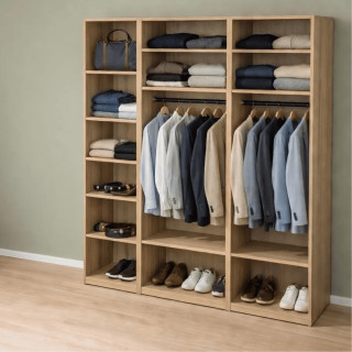 Casa - Dressing 225 cm Chêne hickory