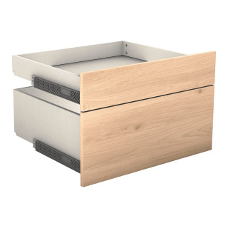 Casa - Tiroir double avec entourage L 60 cm Chêne hickory