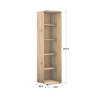 Caisson Casa HT 204 cm - L 45 cm - P 56 cm Chêne hikory