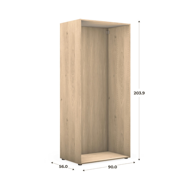 Caisson Casa HT204 cm - L 90 cm - P 56 cm Chêne Hikory