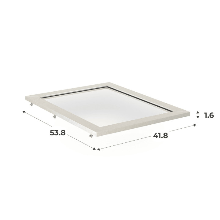 Tablette Casa verre fixe L 45 cm - P 56 cm