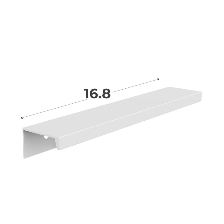 Kit Casa 1 poignée anguleuse blanche L 168mm