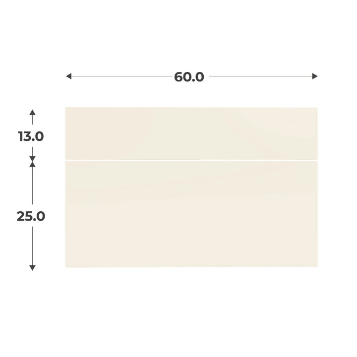 Kit 2 façades Casa tiroir sable L 60 cm