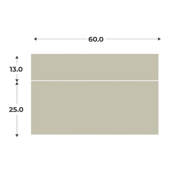 Kit Casa 2 façades tiroir sauge L 60 cm