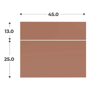 Kit Casa 2 façades tiroir Terra L 45 cm