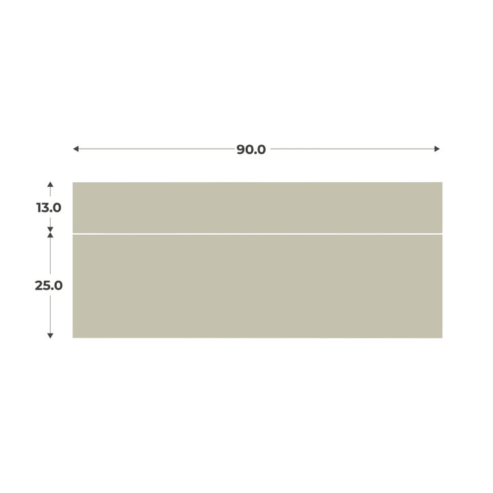 Kit Casa 2 façades tiroir sauge L 90 cm