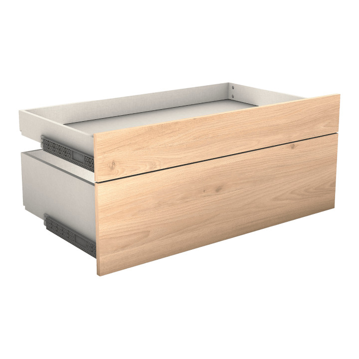 Tiroir Double avec entourage Casa L 90 cm Chêne hikory