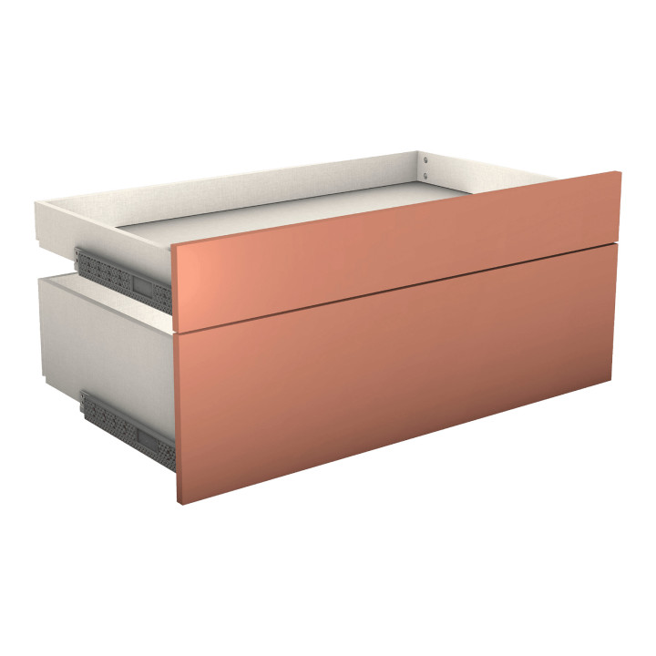Tiroir double Casa avec entourage L 90 cm Terra
