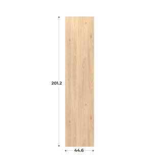 Porte simple Casa H201 cm L 45 cm chêne hikory