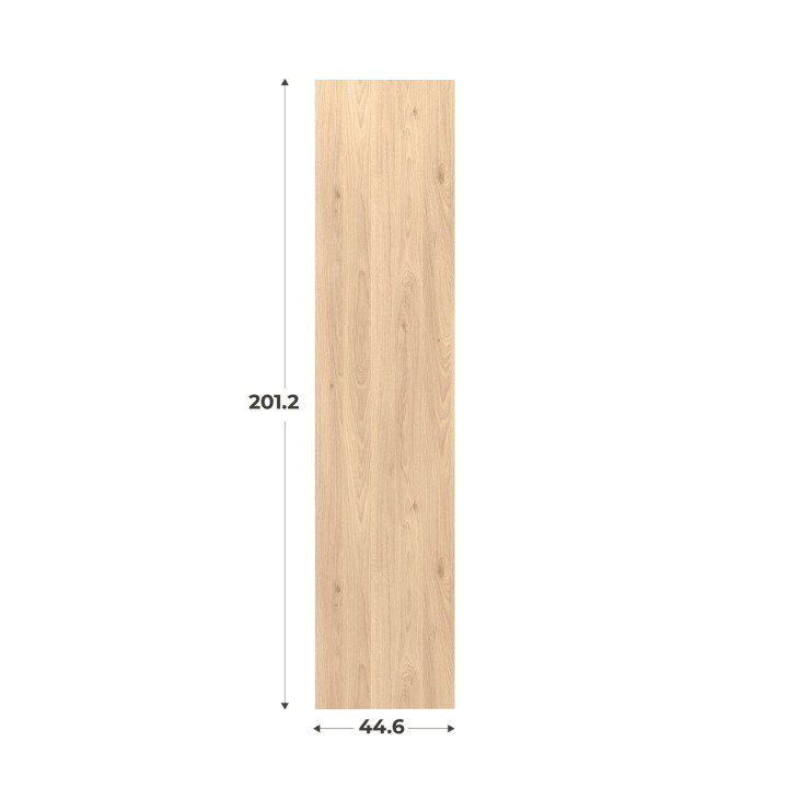 Porte simple Casa H201 cm L 45 cm chêne hikory