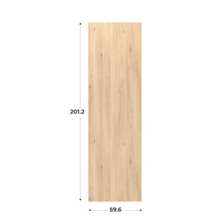 Porte Casa chêne hickory H201cm - L60 cm