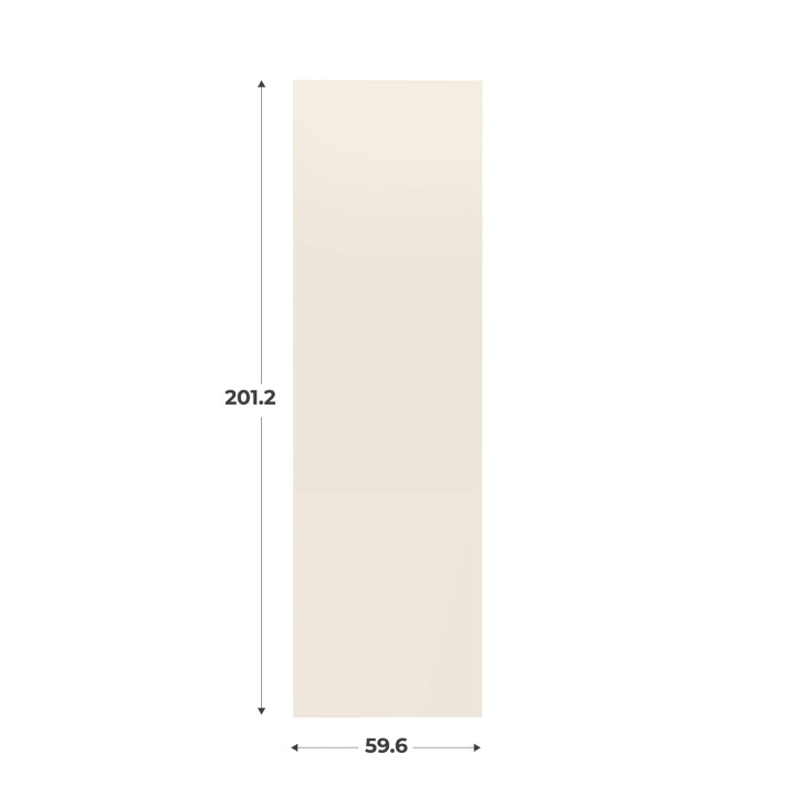 Porte simple Casa H 201 cm - L 60 Sable