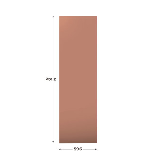 Porte simple Casa H201 cm L 60 cm Terracotta