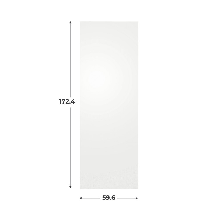Porte H174 cm simple blanc L 60 cm