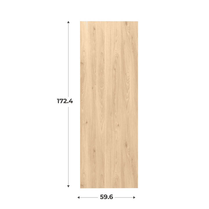 Porte simple Casa H174 cm - L 60 cm Chêne hikory