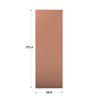 Porte simple Casa H174 cm - L 60 cm Terra