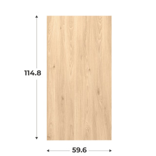 Porte simple H116 cm Casa chêne hikory L 60 cm