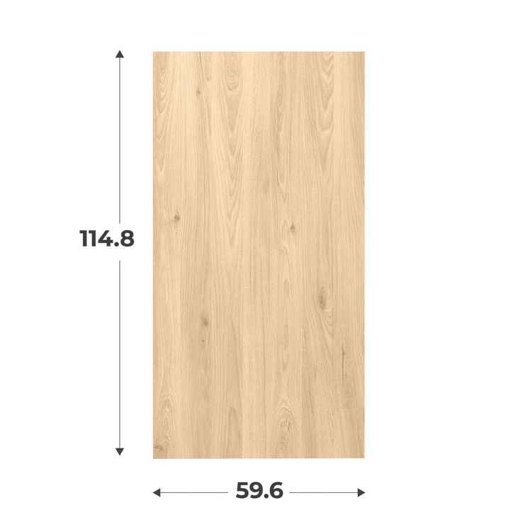Porte simple H116 cm Casa chêne hikory L 60 cm
