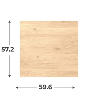 Porte Casa H 58 cm x L 60 cm Chêne hickory