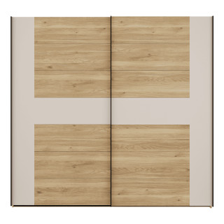 Armoire Bellevue 220 cm avec Lot de 3 étagères