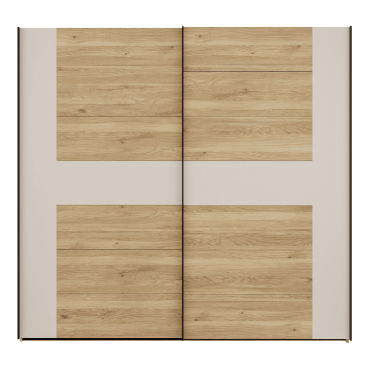 Armoire Bellevue 220 cm avec Lot de 3 étagères