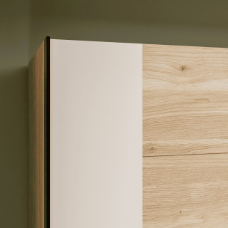 Armoire Bellevue 220 cm avec Lot de 3 étagères