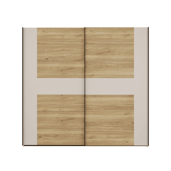 Armoire Bellevue 220 cm avec Lot de 3 étagères