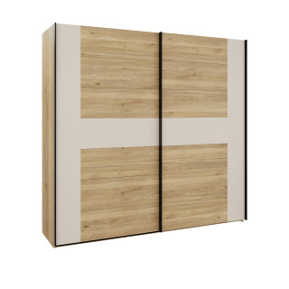 Armoire Bellevue 220 cm avec Lot de 3 étagères