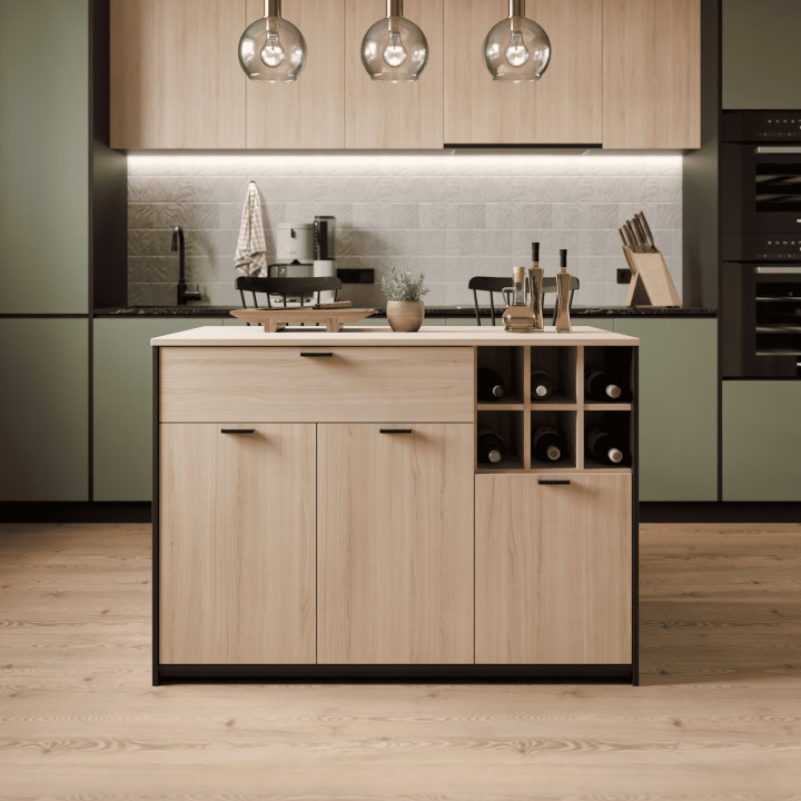 Ilot central de cuisine Mantek