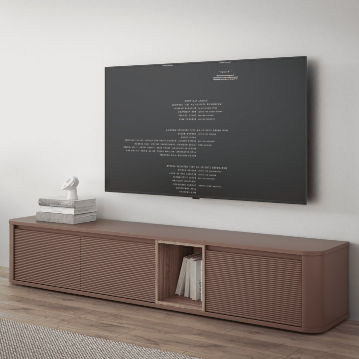 Meuble tv terracotta Breathtaker