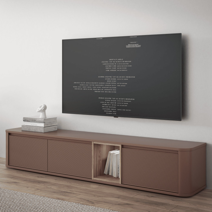 Meuble tv terracotta Breathtaker