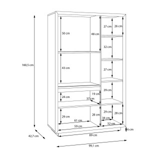 Vitrine 2 portes Ficar