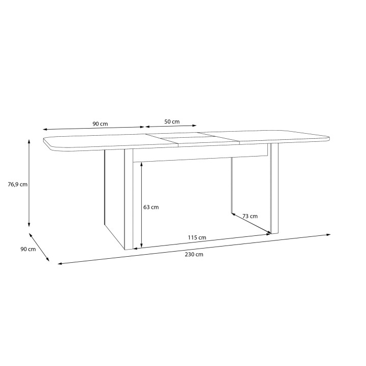 Table repas extensible Ficar