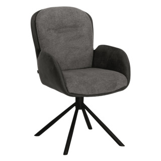 Chaise avec accoudoirs Longford anthracite