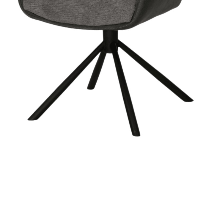 Chaise avec accoudoirs Longford anthracite