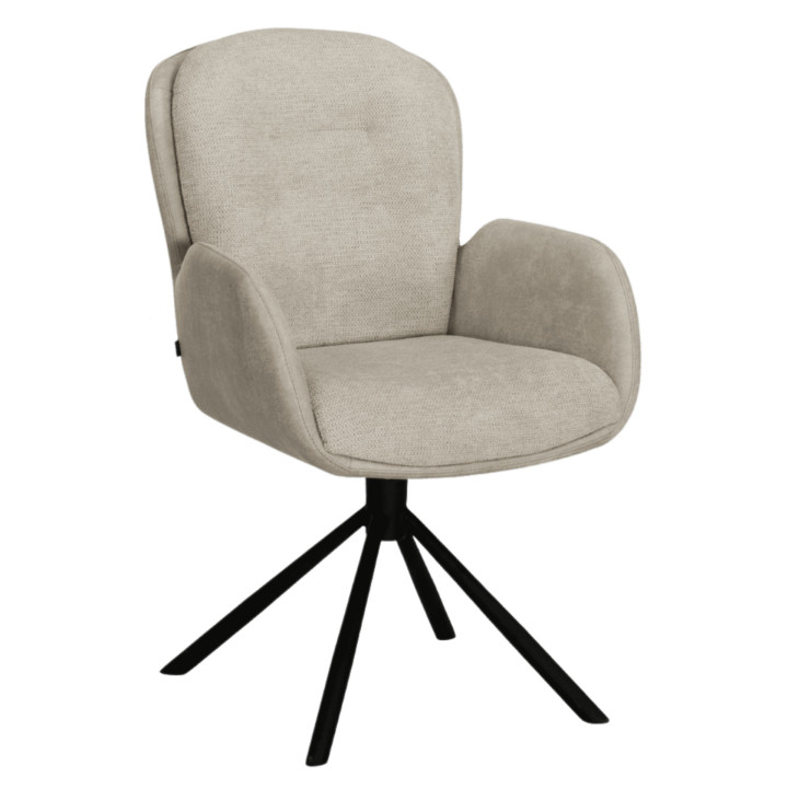 Chaise avec accoudoirs Longford Beige