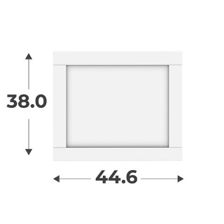 Porte cadre Casa blanc H 38 cm - L 45 cm