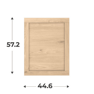 Porte cadre Casa H58 cm - L 45 cm Chêne hikory