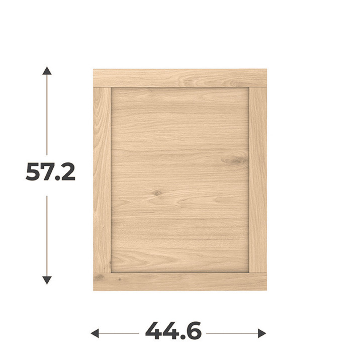 Porte cadre Casa H58 cm - L 45 cm Chêne hikory