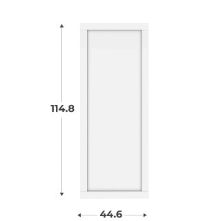 Porte cadre Casa H116 cm - L 45 cm blanc