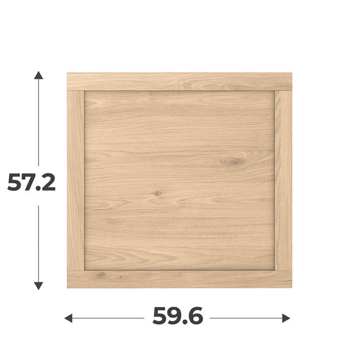 Porte cadre Casa H 58 cm L 60 cm Chêne hikory