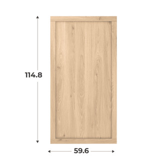 Porte cadre Casa H116 cm L 60 cm Chêne hickory