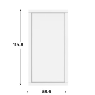 Porte cadre Casa H116 cm L 60 cm blanc
