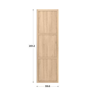 Porte cadre Casa H201 cm L 60 cm chêne hikory
